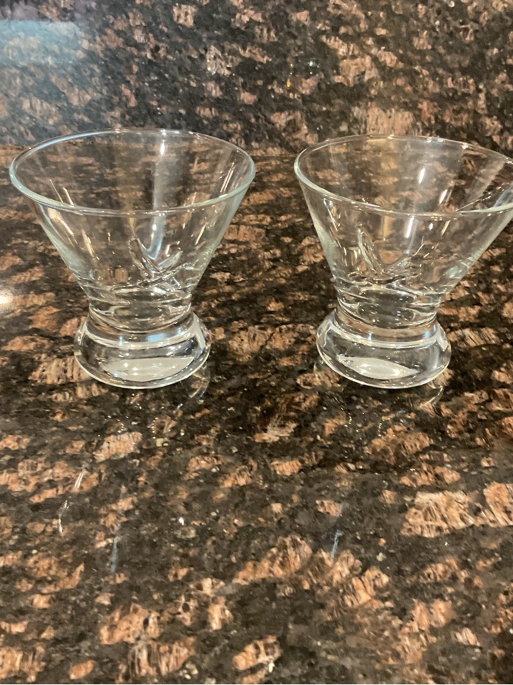 Grey Goose Glass Stemless Martini Glasses  - Set of 2